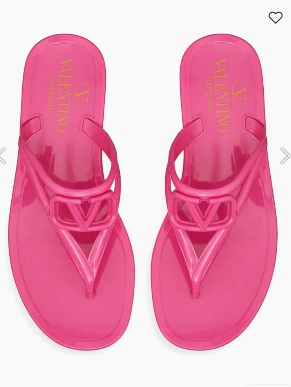Valentino Garavani Jelly Pink Flop Sz 41